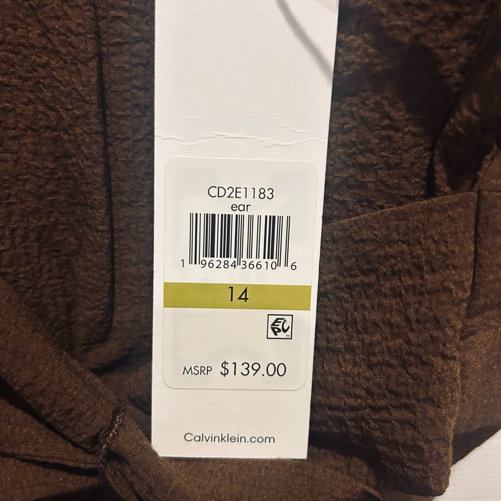 Calvin Klein Brown Jumpsuit - Picture 3 of 5